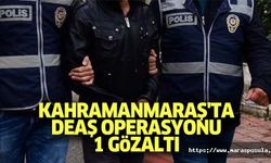 Kahramanmaraş'ta DEAŞ operasyonu, 1 gözaltı