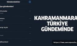 Kahramanmaraş Türkiye Gündeminde