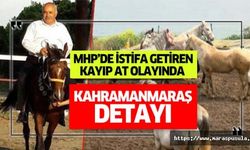MHP’de istifa getiren kayıp at olayında Kahramanmaraş detayı