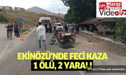 Ekinözü’nde feci kaza, 1 ölü, 2 yaralı