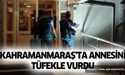 Kahramanmaraş’ta annesini tüfekle vurdu