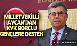 Milletvekilli Aycan’dan KYK borçlu gençlere destek