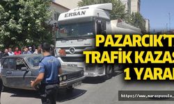 Pazarcık’ta trafik kazası, 1 yaralı