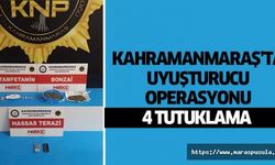 Kahramanmaraş’ta uyuşturucu operasyonu, 4 tutuklama