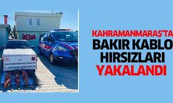 Kahramanmaraş’ta bakır kablo hırsızları yakalandı