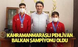 Kahramanmaraşlı pehlivan balkan şampiyonu oldu