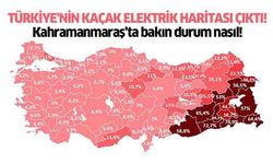 Türkiye'nin kaçak elektrik haritası çıktı! Kahramanmaraş’ta bakın durum nasıl!