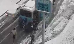 Kahramanmaraş’ta vatandaşlar halk otobüsünü böyle kurtardı!