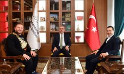 Başkan Güngör, Eroğlu ve Balaban’ı makamında ağırladı