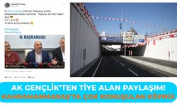 Kahramanmaraş'ta köprü gününde açılınca AK Gençlik Öztunç'la dalga geçti!