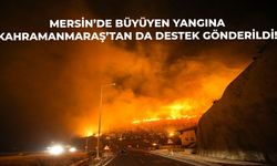 Mersin'de çıkan yangına Kahramanmaraş'tan destek gönderildi!