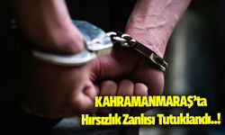 Kahramanmaraş'ta 6 evden hırsızlık yapan zanlı tutuklandı