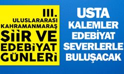 3. Uluslararası Şiir ve Edebiyat Günleri’ne Sayılı Günler Kaldı