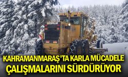 Kahramanmaraş'ta Karla Mücadele Çalışmalarını Sürdürüyor