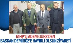 MHP’li Adem Gürz’den Başkan Demiröz’e hayırlı olsun ziyareti