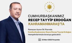 Cumhurbaşkanı Erdoğan, Ramazan’ın İlk Günü Kahramanmaraş’ta