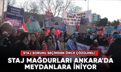 Staj ve Çırak mağdurları Ankara'da meydanlara iniyor