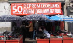 Küçük esnaftan depremzedelere destek: Ürünlerde yüzde 50 indirim yaptı