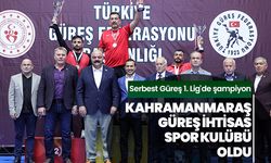 Serbest Güreş 1. Lig'de şampiyon Kahramanmaraş Güreş İhtisas Spor Kulübü oldu