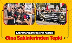 Kahramanmaraş'ta orta hasarlı bina sakinlerinden tepki  