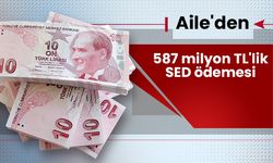 Aile'den 587 milyon TL'lik SED ödemesi