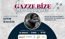 Gazeteci – Yazar Özköse, Gazze’yi Anlatacak