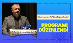 Kahramanmaraş'ta "Şiir ve Ezgilerle Kudüs" programı düzenlendi