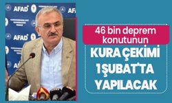 46 bin deprem konutunun kura çekimi 1 Şubat'ta yapılacak