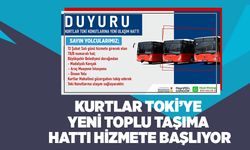 Kurtlar TOKİ’ye Yeni Toplu Taşıma Hattı Hizmete Başlıyor