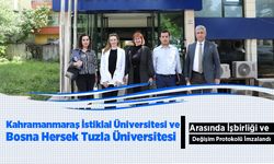 Kahramanmaraş İstiklal Üniversitesi ve Bosna Hersek Tuzla Üniversitesi Arasında İşbirliği ve Değişim Protokolü İmzalandı