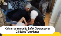Kahramanmaraş'ta Şafak Operasyonu 21 Şahıs Tutuklandı