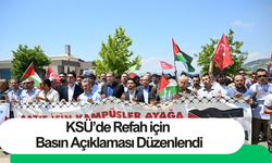 KSÜ’de Refah için Basın Açıklaması Düzenlendi