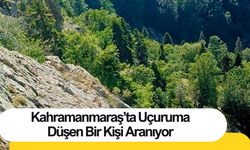 Kahramanmaraş’ta uçuruma düşen bir kişi aranıyor