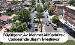 Büyükşehir, Av. Mehmet Ali Kısakürek Caddesi’nde Ulaşımı İyileştiriyor