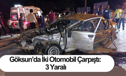 Göksun’da iki otomobil çarpıştı: 3 yaralı