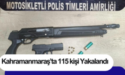 Kahramanmaraş’ta 115 kişi Yakalandı