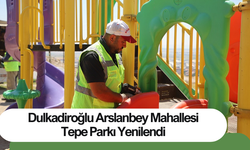 Dulkadiroğlu Arslanbey Mahallesi Tepe Parkı Yenilendi