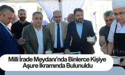 Milli İrade Meydanı’nda Binlerce Kişiye Aşure İkramında Bulunuldu