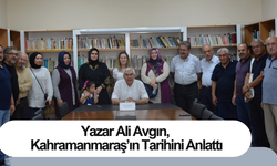 Yazar Ali Avgın, Kahramanmaraş’ın Tarihini Anlattı