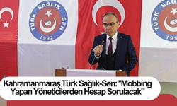 Kahramanmaraş Türk Sağlık-Sen: ''Mobbing Yapan Yöneticilerden Hesap Sorulacak"