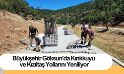 Büyükşehir Göksun’da Kırıkkuyu ve Kızıltaş Yollarını Yeniliyor