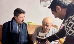 96 Yaşındaki Ali Amca’ya anlamlı doğum günü sürprizi