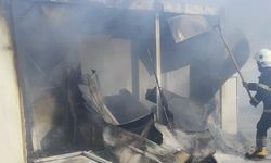 Afşin’de konteyner yangını korkuttu