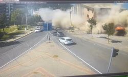 Kahramanmaraş'ta feci an kamerada