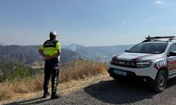 Kahramanmaraş'ta trafik jandarması sürücüleri tek tek uyardı