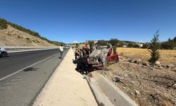 Kahramanmaraş’ta otomobil takla attı: 1 yaralı