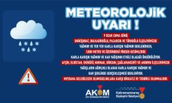 Kahramanmaraş’ta 9 Ocak’ta kar ve yağmur etkili olacak