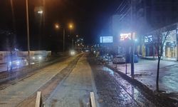 Doğukent yolunda sağanak sonrası yoğun onarım