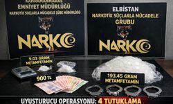 Kahramanmaraş’ta narkotik operasyonu! Metamfetamin ele geçirildi 4 kişi tutuklandı