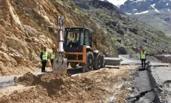 Mereto Dağı yolunda onarım çalışmaları başladı